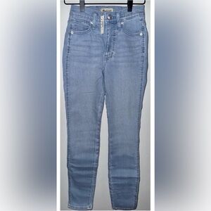 Madewell Denim Jean Pant Women Size 23 Light Blue Wash High Rise Skinny Leg